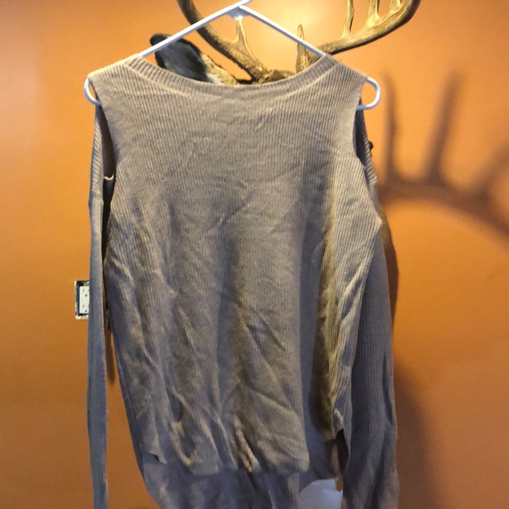 Express cold shoulder sweater